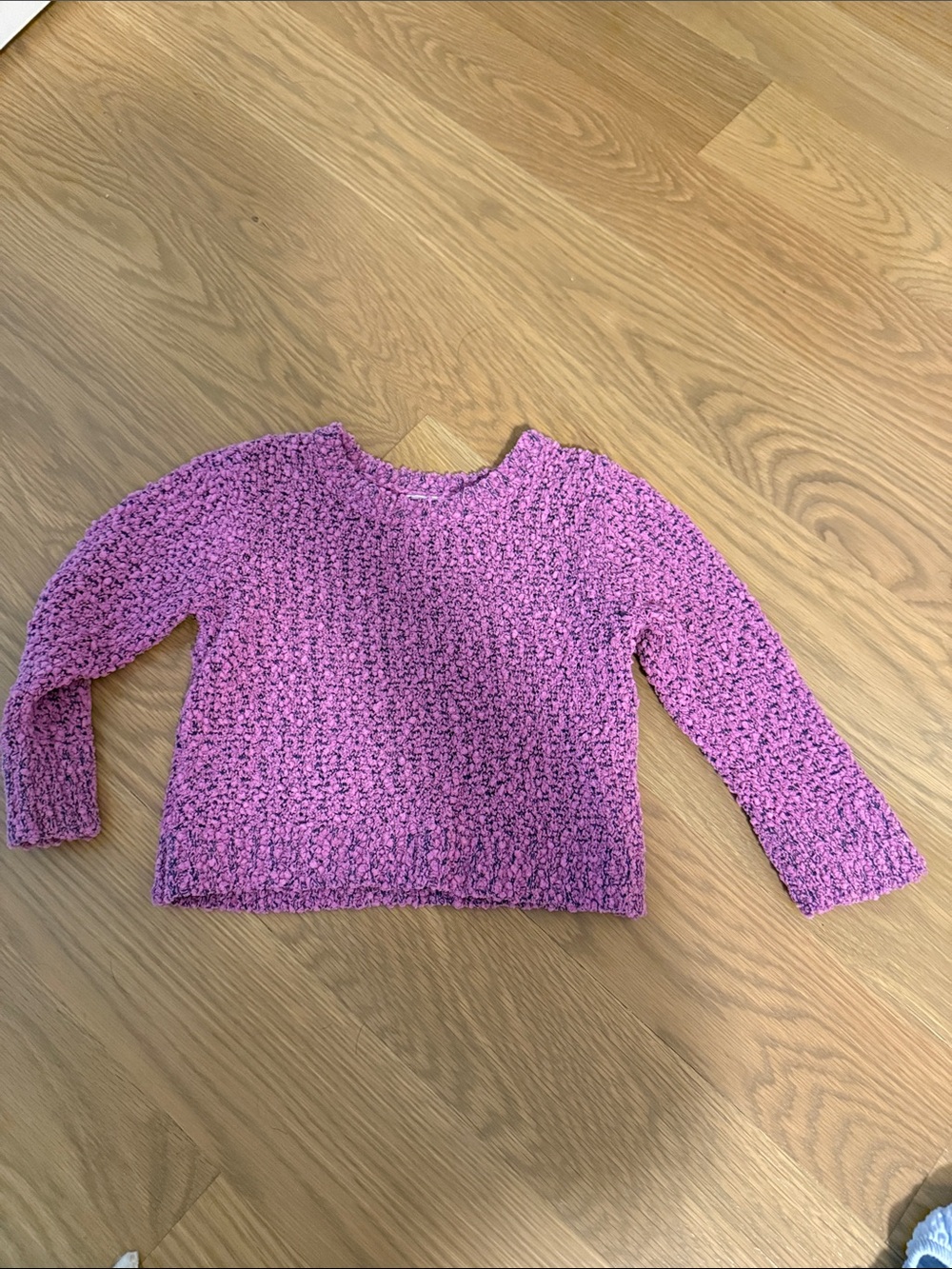 Splendid Purple Bouclé Crewneck Sweater 2T